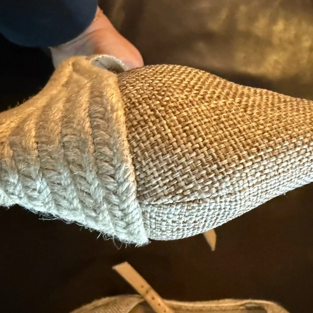 Talbots Women's Beige Espadrille Sandals - Picture 4 of 5